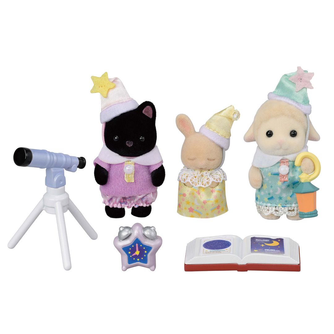 Sylvanian Families - Nursery Friends -Sleepover Party Trio