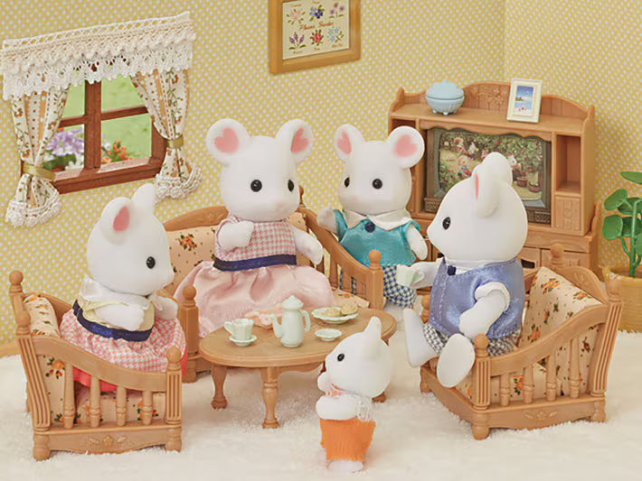 Sylvanian Families - Marshmallow Mouse Family