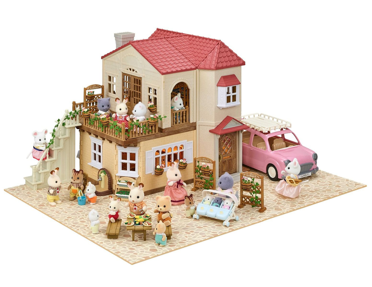 Sylvanian Families - Red Roof Country Home -Secret Attic Playroom-