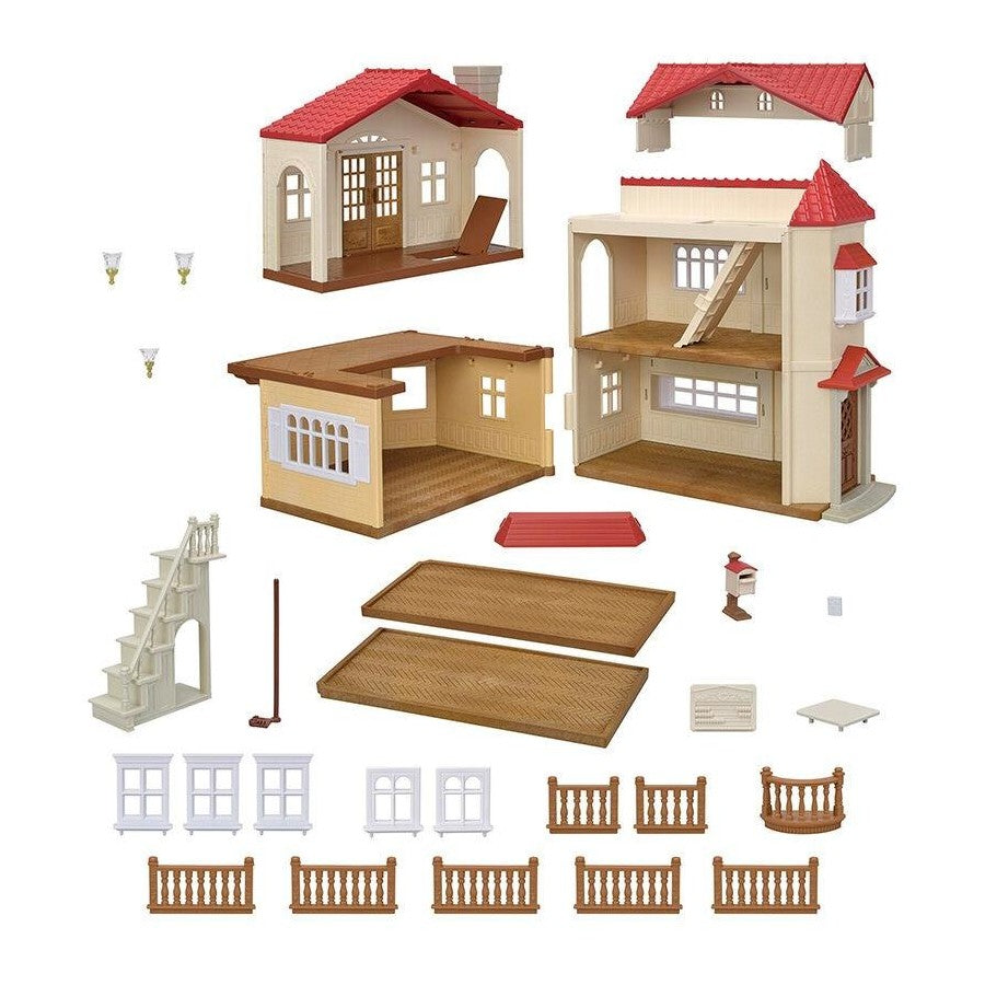 Sylvanian Families - Red Roof Country Home Gift Set-Secret Attic Playroom