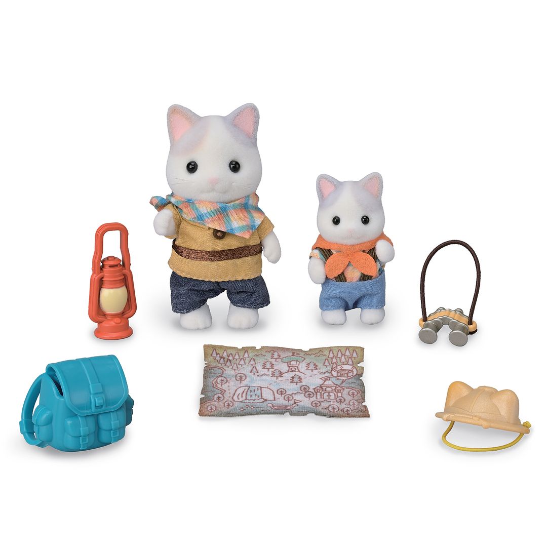 Sylvanian Families - Exciting Exploration Set -Latte Cat Brother & Baby