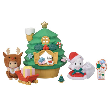 Sylvanian Families - Baby Santa's Christmas Tree House