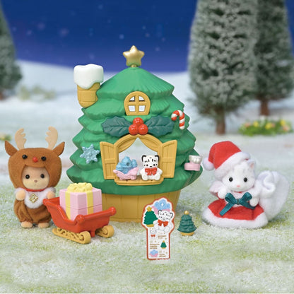 Sylvanian Families - Baby Santa's Christmas Tree House