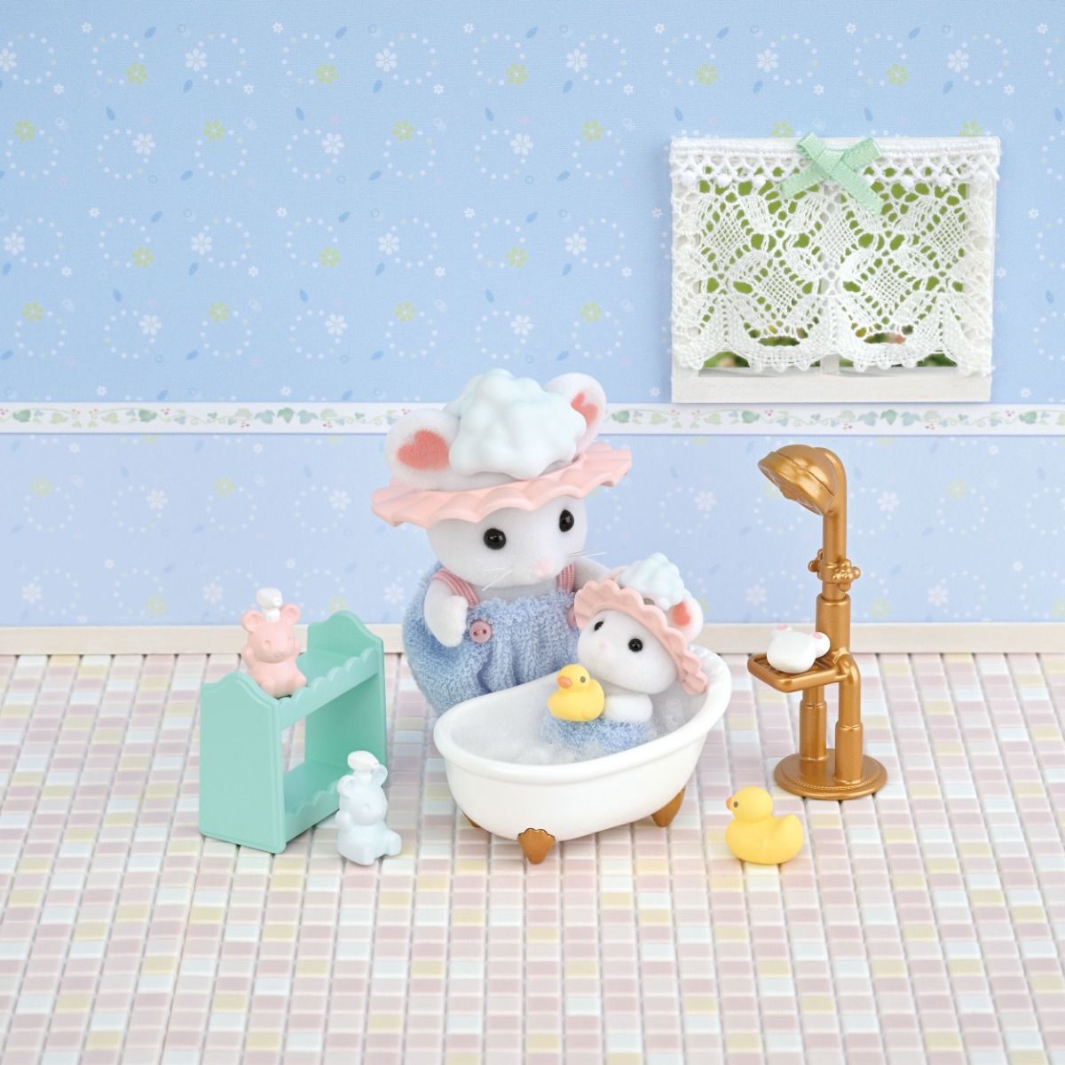 Sylvanian Families - Bath Time Bubble Siblings