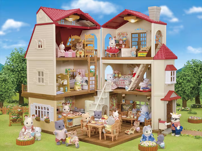Sylvanian Families - Red Roof Country Home -Secret Attic Playroom-