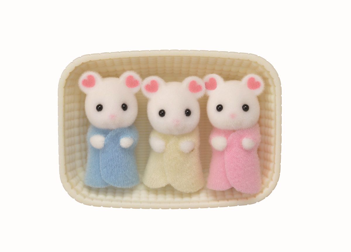 Sylvanian Families - Marshmallow Mouse Triplets