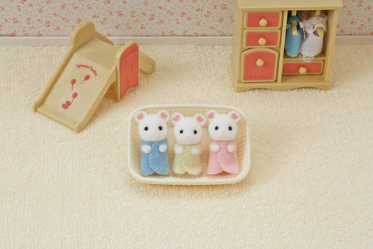 Sylvanian Families - Marshmallow Mouse Triplets
