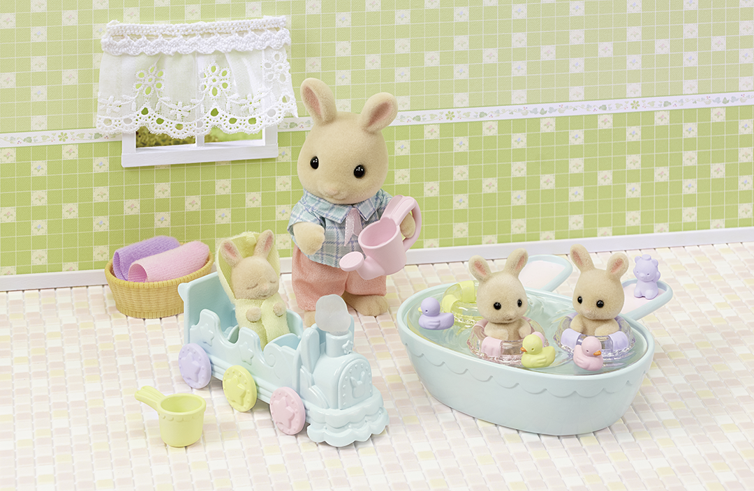 Sylvanian Families - Triplets Baby Bathtime Set
