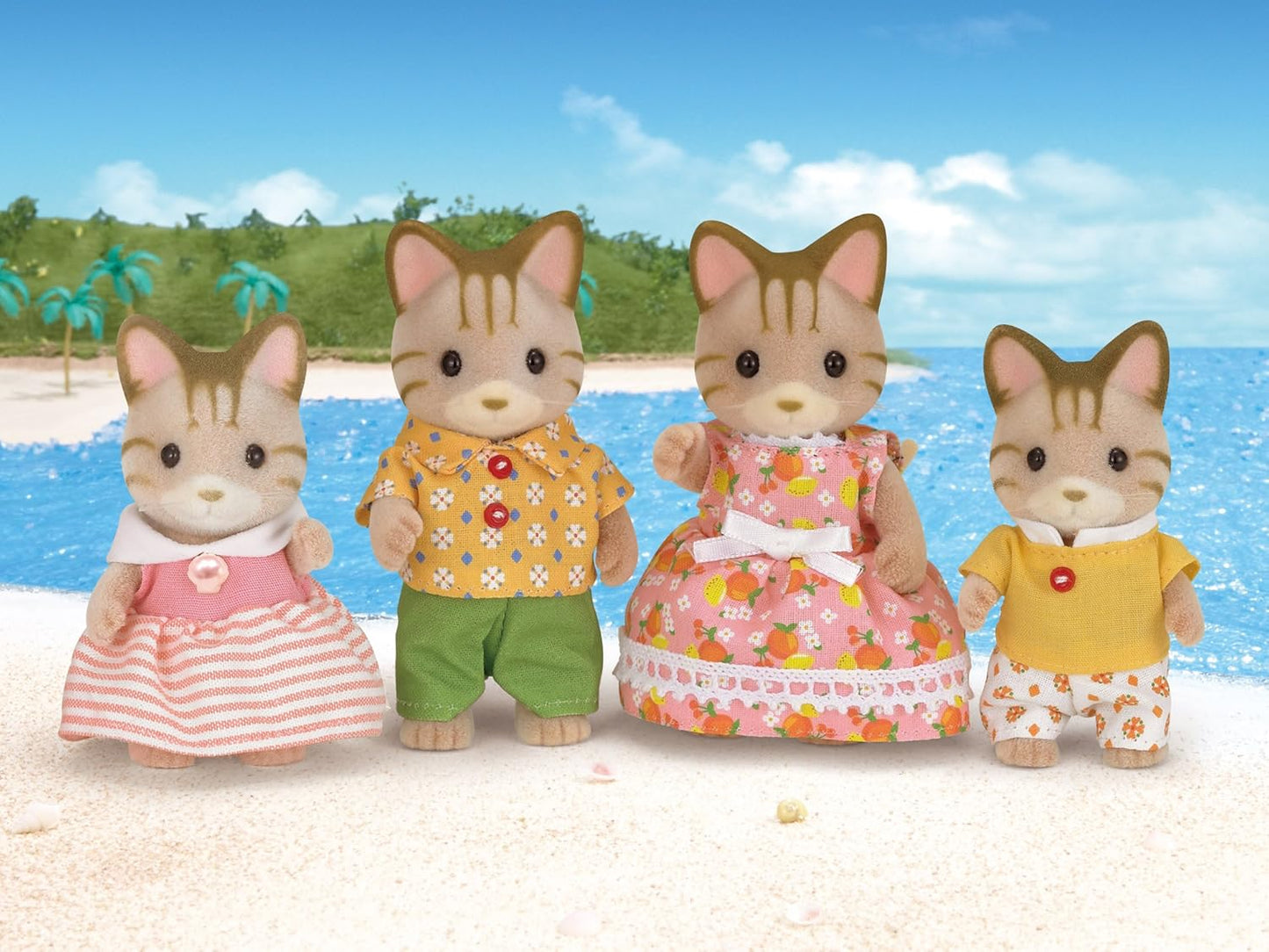 Sylvanian Families - Striped Cat Family
