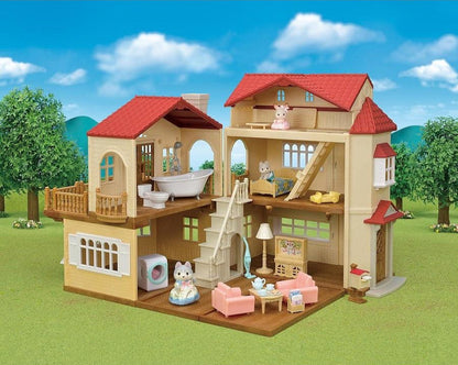 Sylvanian Families - Red Roof Country Home Gift Set-Secret Attic Playroom